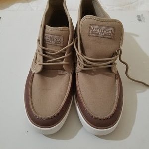 Nautica boat ankle top canvas shoes